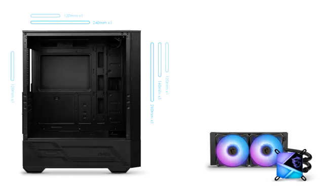 Компьютерный корпус MSI MAG FORGE 112R ARGB TG (306-7G16X23-809) Black купить! 