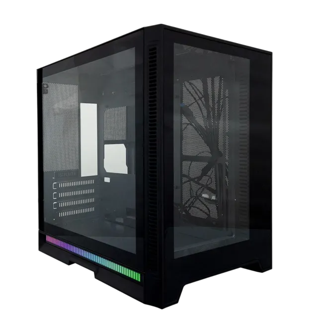 Компьютерный корпус 1STPLAYER STEAM PUNK SP6 TG (SP6-G-BK) Black купить! 