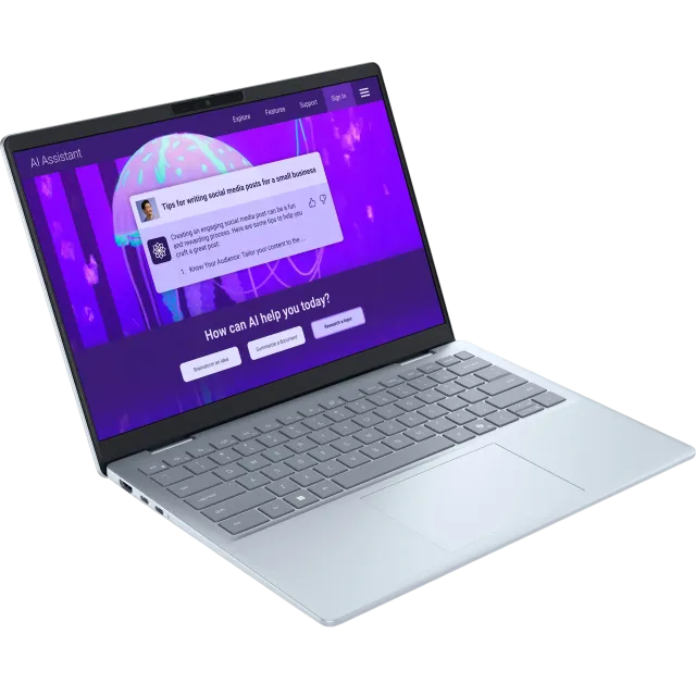 Ноутбук Dell 14 Plus DB14250 (Ultra 7 256V/14" 2560x1600 120Hz/16Gb/1Tb SSD/Intel Arc 140V GPU/Wi-Fi 7/BT/Win 11 Home) Ice Blue - фото