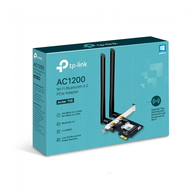 Wi-Fi адаптер TP-Link Archer T5E AC1200 Bluetooth 4.2 PCI Express