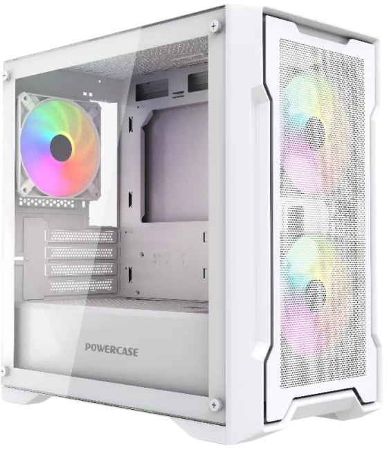 Компьютерный корпус Powercase Mistral Micro X3W ARGB TG White (CMMXW-A3) купить! 