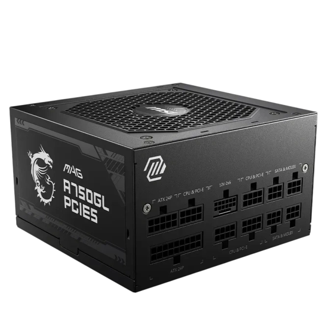 Блок питания MSI 750W MAG A750GL 306-7ZP8B11-CE0 16 Pin (PCIe 5.1 Connector Cable Details) купить! 