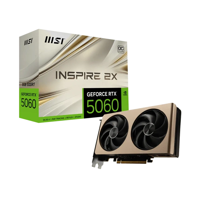 Видеокарта MSI GeForce RTX 5060 INSPIRE 2X OC 8GB (G5060-8I2C) купить! 