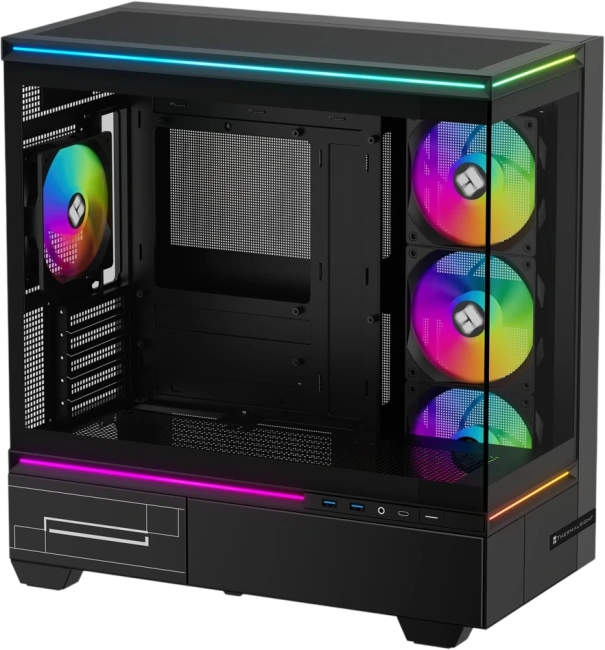 Компьютерный корпус Thermalright M10 FAN4-C TG ARGB Black (TRTLM10BF4C) купить! 