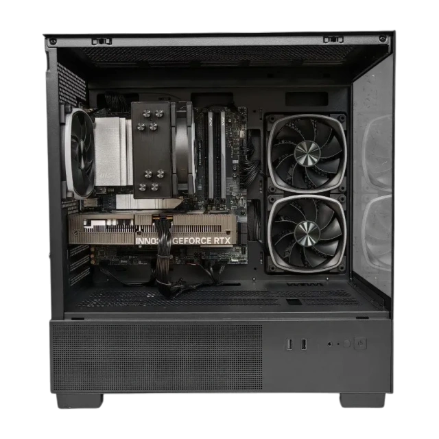 Игровой компьютер 992604 (Ryzen 5 7500F 3.7 ГГц/AMD B650/32 ГБ DDR5 6 ГГц/1024 ГБ SSD/RTX 5060 Ti 16 ГБ/Wi-Fi/650W/Powercase Vision Micro M3B TG ARGB Black) - купить по выгодной цене!