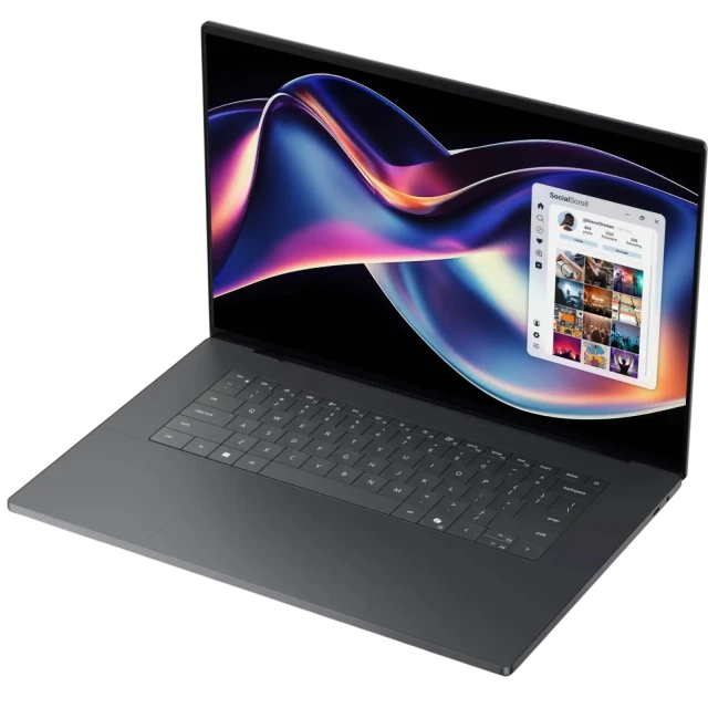 Ноутбук Dell XPS 16 DA16260 (Core Ultra X7 358H (16 ядер, 16 потоков 1.5-4.8GHz)/16" 3200x2000, OLED, сенсорный/32Gb/1Tb SSD/Intel Graphics/Win 11 Home) Graphite - фото