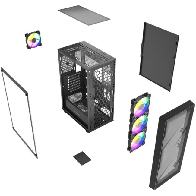 Компьютерный корпус Powercase Mistral EA21 TG FRGB Black (CMAEA21-L4) купить! 