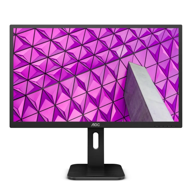 Монитор 23.8'' AOC 24P1 [16:9] 1920х1080(FHD) IPS, nonGLARE, 250cd/m2, H178°/V178°, 1000:1, 50M:1, 16.7M, 5ms, VGA, DVI, HDMI, DP, USB-Hub, Height adj, Pivot, Tilt, Swivel, Speakers, Audio out, 3Y, Grey