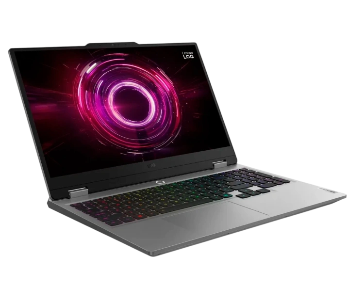 Ноутбук Lenovo LOQ 15AHP10 (AMD Ryzen 7 250/15.6 1920x1080 144Hz/32Gb/4096Gb SSD/NVIDIA RTX 5060 8Gb/Win11Pro) Серый - фото