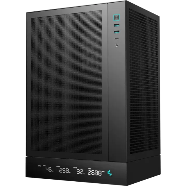 Компьютерный корпус Deepcool CH170 DIGITAL (R-CH170-BKNPI0D-G-1) Black купить! 