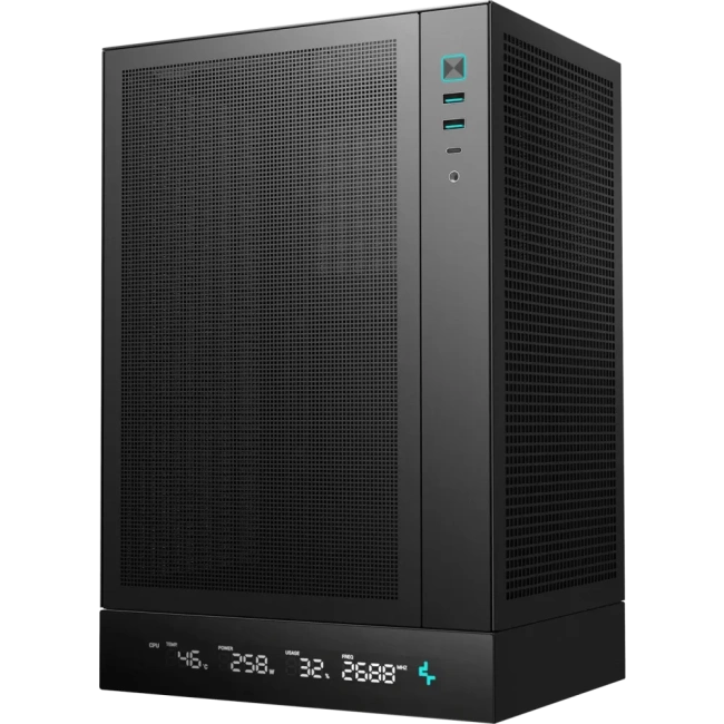 Компьютерный корпус Deepcool CH170 DIGITAL (R-CH170-BKNPI0D-G-1) Black купить! 