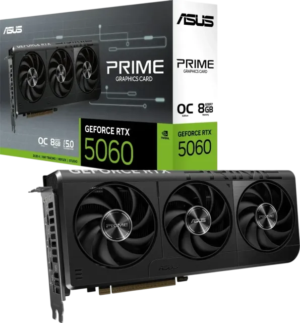 Видеокарта ASUS GeForce RTX 5060 PRIME OC Edition (PRIME-RTX5060-O8G), Retail купить! 