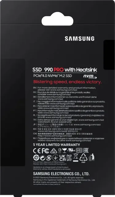 Твердотельный накопитель Samsung 1000 Gb 990 PRO MZ-V9P1T0CW купить! 