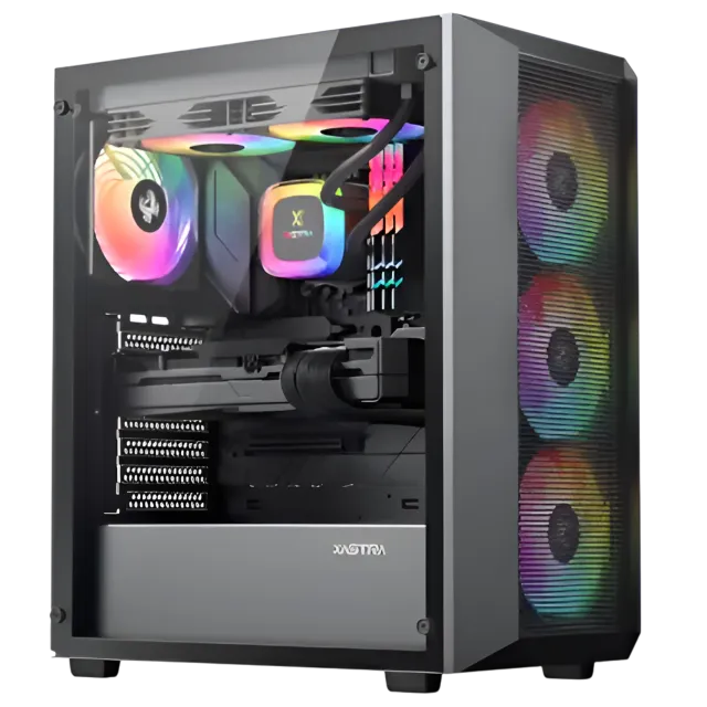 Офисный компьютер 990512 (Core i3-13100 3,4 ГГц/Intel B760/32 ГБ DDR5 6  ГГц/1024 ГБ SSD/Wi-Fi/650W/XASTRA A406 4ARGB Black) - купить! 