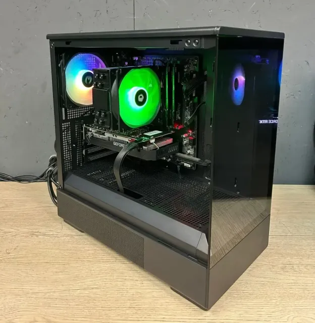 Игровой компьютер 681019 (Core i5-13400 2.5 ГГц/B760/32 ГБ DDR5 4.8 ГГц/1 ТБ SSD/GeForce RTX 4060  /Wi-Fi/Блок 600W/Корпус Zalman P10 TG ARGB Black/Win 10 Pro Trial) - купить по выгодной цене!