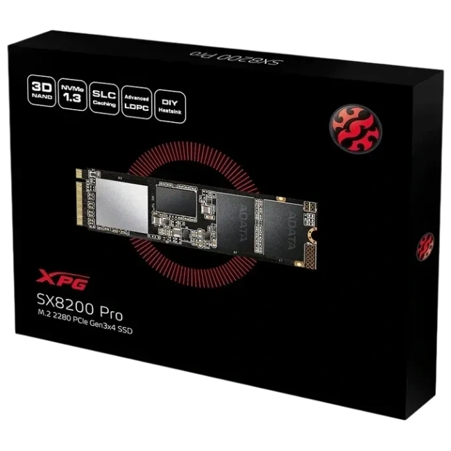 Твердотельный накопитель SSD 512 ГБ M.2 NVMe ADATA (ASX8200PNP-512GT-C) купить! 