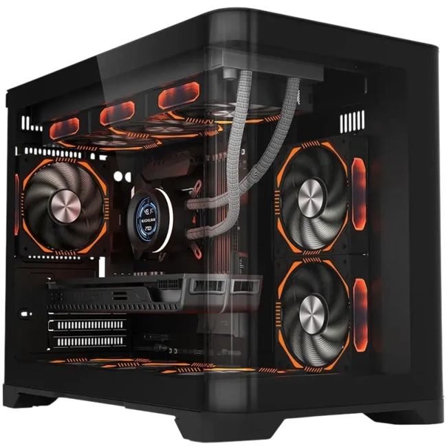 Компьютерный корпус 1STPLAYER UVIEW UV6 Black (UV6-BK) купить! 