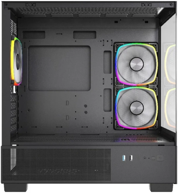 Компьютерный корпус Powercase Vision Micro M3B TG ARGB Black (CVMMB-A3) купить! 