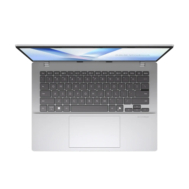 Ноутбук Asus VivoBook 14 X1407QA-BS56 (Snapdragon X X126100/14" WUXGA/16Gb/512Gb SSD/Adreno GPU/Win 11 H) Silver - фото