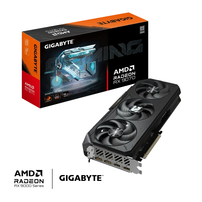 Видеокарта Gigabyte Radeon RX 9070 GAMING OC 16Gb (GV-R9070GAMING OC-16GD), Retail купить! 