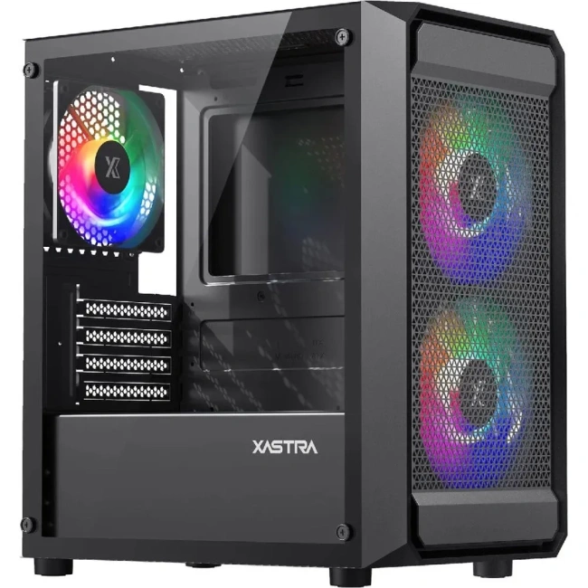 Компьютерный корпус XASTRA A303M TG 3FRGB Black (A303M-2FC14F-1FC12F) купить! 