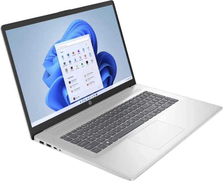 Ноутбук HP 17-cp3322nr (AMD Ryzen 5 7430U/17.3" 1920x1080/16Gb/1Tb SSDAMD Radeon Graphics/Wi-Fi/BT/Win 11 Pro) Silver - фото