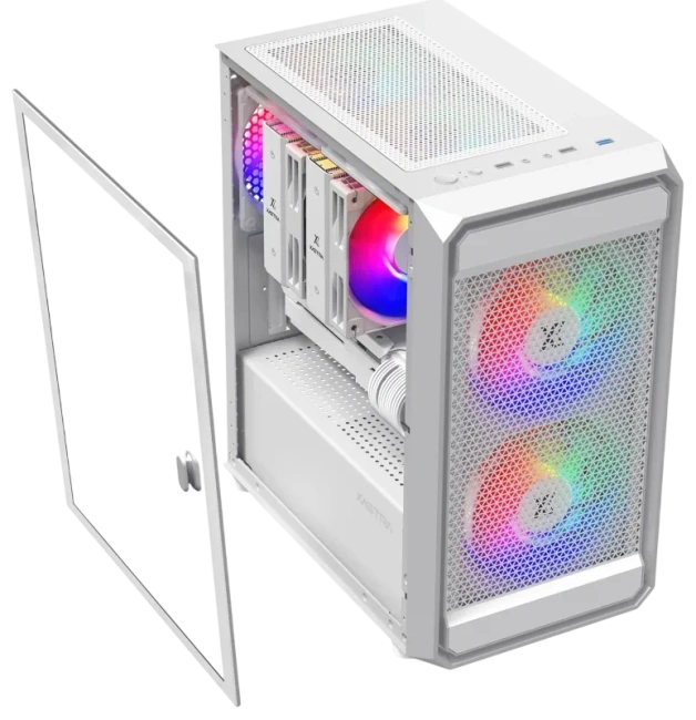 Компьютерный корпус XASTRA A303M TG 3FRGB White (A303M-2FC14F-1FC12F-D-WH) купить! 