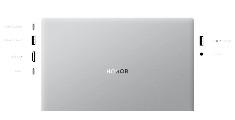 Ноутбук HONOR MagicBook X16 Plus BRI-7211 (Ryzen 7 8845HS/16.1"/2560x1600/32Gb/1Tb SSD/Radeon 780M/Win 11 H) - фото