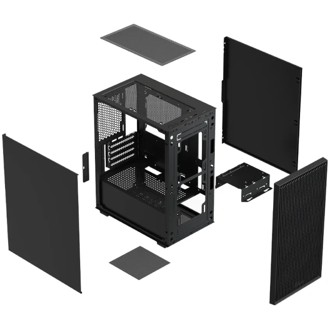 Компьютерный корпус XASTRA A307M 2BK SI Black (A307M-2FC12BK-SI) купить! 