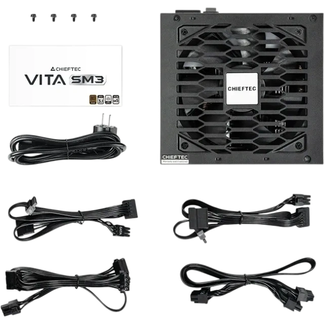 Блок питания Chieftec 850W Vita SM3 (BPX-850-C) 16 Pin (PCIe 5.0 Connector Cable Details) купить! 