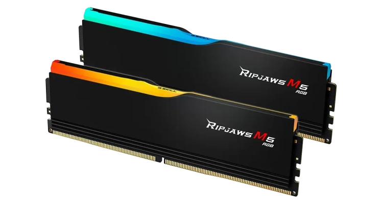 Оперативная память DDR5 64 Gb 6000 MHz G.Skill RIPJAWS M5 RGB Black (F5-6000J3238G32GX2-RM5RK) купить! 