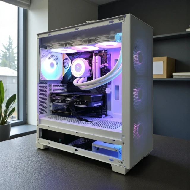 Игровой компьютер 990443 (Core Ultra 9 285K 3,7 ГГц/Intel Z890/96 ГБ DDR5 6 ГГц/1024 ГБ/RTX 5070 12 ГБ/Wi-Fi/850W/Phanteks 523 XT PRO ULTRA Matte TG RGB White) - купить по выгодной цене!