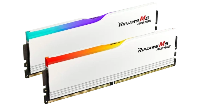 Оперативная память DDR5 64 Gb 6000 MHz G.Skill RIPJAWS M5 NEO RGB White (F5-6000J3636F32GX2-RM5NRW) купить! 