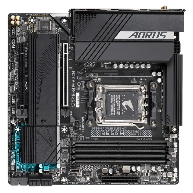 Материнская плата Gigabyte B650M AORUS ELITE AX купить! 