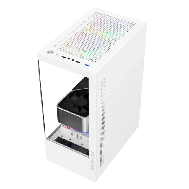 Компьютерный корпус ALSEYE Spider-W (5 fans ARGB) TG White купить! 