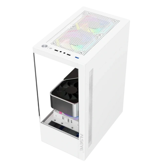 Компьютерный корпус ALSEYE Spider-W (5 fans ARGB) TG White купить! 