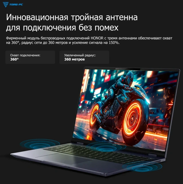 Ноутбук HONOR MagicBook Pro 16 DRA-5611 (Ultra 5 125H/16.1"/3072x1920/16 Гб/2Tb SSD/Arc/Win 11 H) Purple Dark - фото