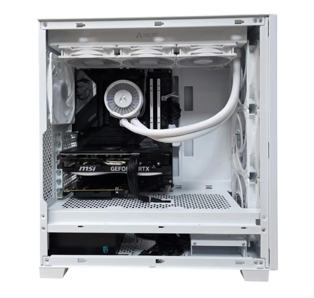 Игровой компьютер 990443 (Core Ultra 9 285K 3,7 ГГц/Intel Z890/96 ГБ DDR5 6 ГГц/1024 ГБ/RTX 5070 12 ГБ/Wi-Fi/850W/Phanteks 523 XT PRO ULTRA Matte TG RGB White) - купить по выгодной цене!