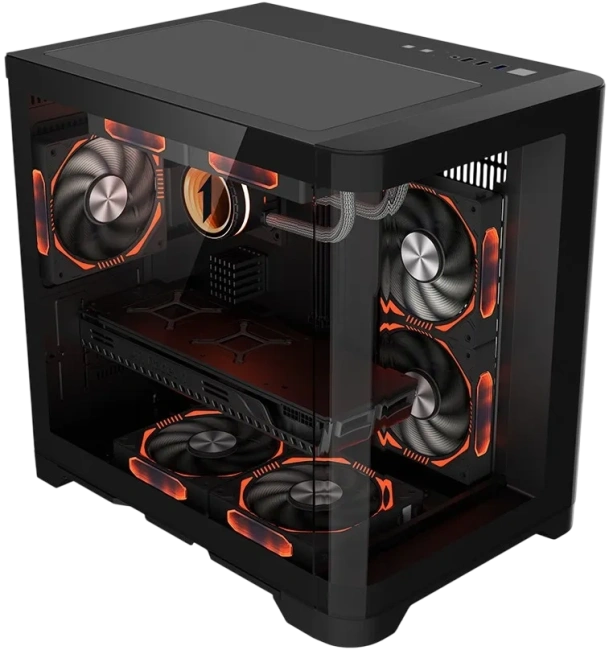 Компьютерный корпус 1STPLAYER UVIEW UV5 Black (UV5-BK) купить! 