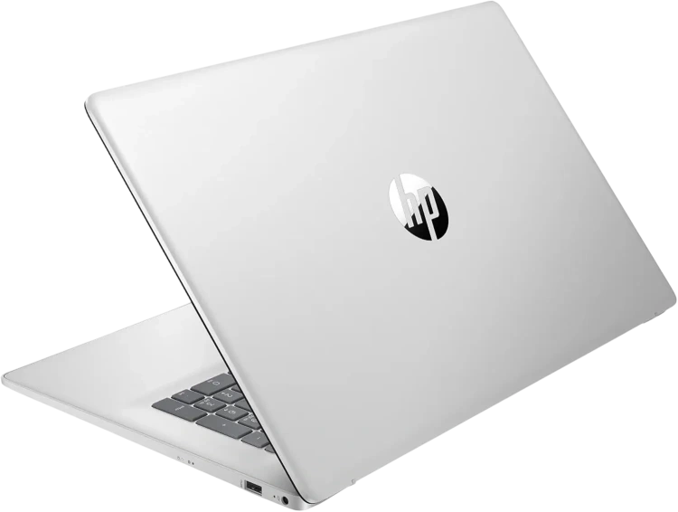 Ноутбук HP 17-cp3155cl (AMD Ryzen 5 7430U/17.3" Touchscreen 1600x900/64Gb/2Tb SSD/Wi-Fi/BT/Win 11 Pro) Silver - фото