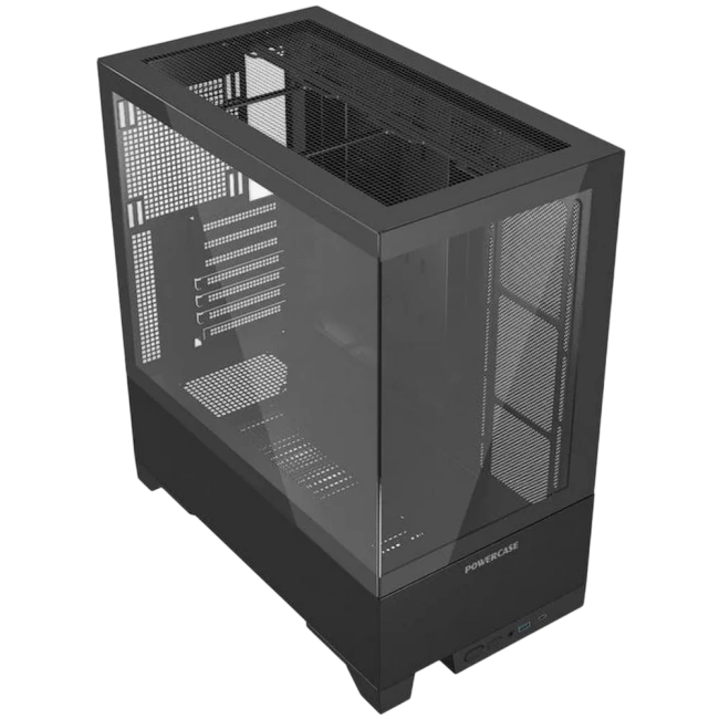 Компьютерный корпус Powercase Vision Black V2 TG Black (CVBAV2-L0) купить! 