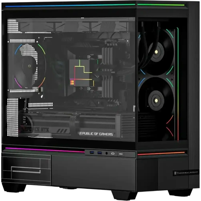 Игровой компьютер 989716 (Ryzen 7 9800X3D 4,7 ГГц/AMD B850/32 ГБ DDR5 6 ГГц/1024 ГБ SSD/RX 9070 XT 16 ГБ/Wi-Fi/1000W/Thermalright M10 TG Black ) - купить по выгодной цене!