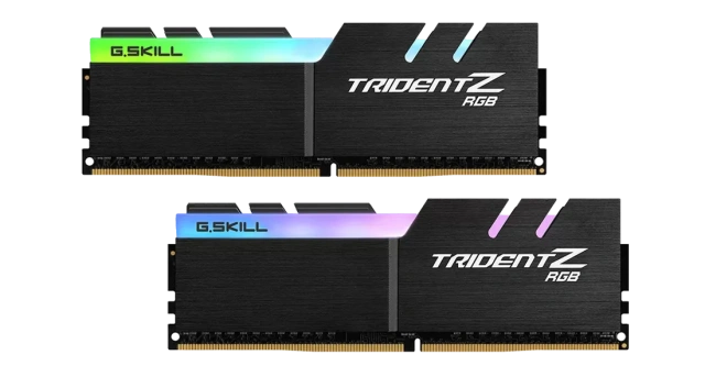 Оперативная память DDR4 32 ГБ 3600 МГц G.Skill Trident Z RGB (F4-3600C16D-32GTZRC) модулей 2 шт. купить! 