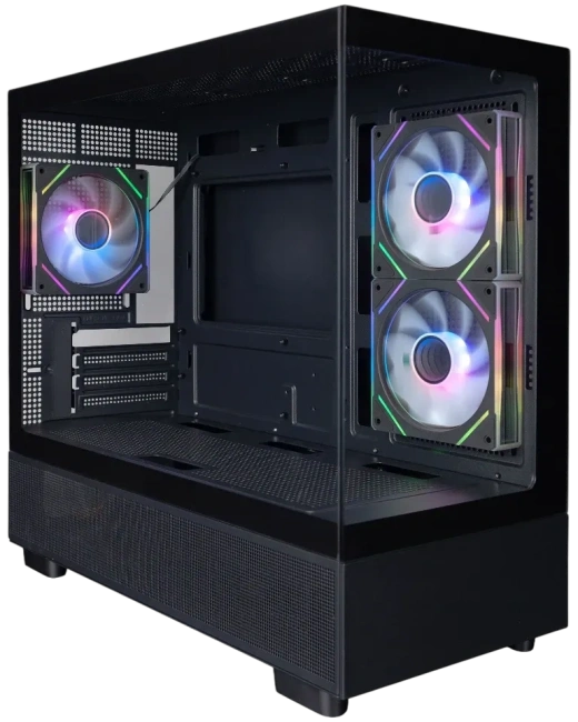 Компьютерный корпус 1STPLAYER MIKU Mi5 ARGB Black (Mi5-BK-2FC7R-1FC7) купить! 