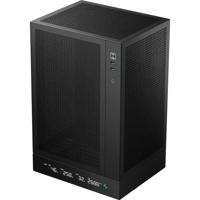 Компьютерный корпус Deepcool CH170 DIGITAL (R-CH170-BKNPI0D-G-1) Black купить! 