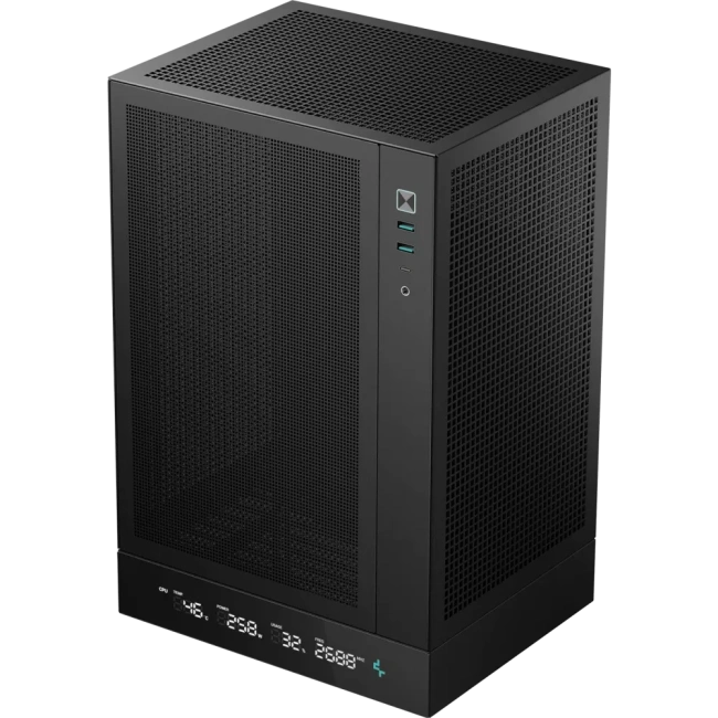 Компьютерный корпус Deepcool CH170 DIGITAL (R-CH170-BKNPI0D-G-1) Black купить! 