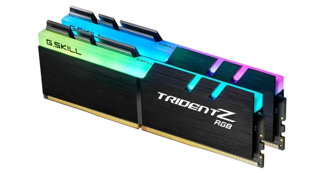 Оперативная память DDR4 32 ГБ 3600 МГц G.Skill Trident Z RGB (F4-3600C16D-32GTZRC) модулей 2 шт. купить! 