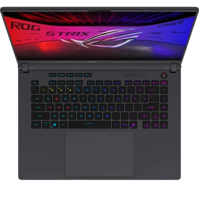 Ноутбук Asus ROG Strix 16 G615JMR-AS74 (Core i7-14650HX/16" 2560x1600/16Gb/1Tb SSD/NVIDIA GeForce RTX 5060/Win 11 Home) Gray - фото