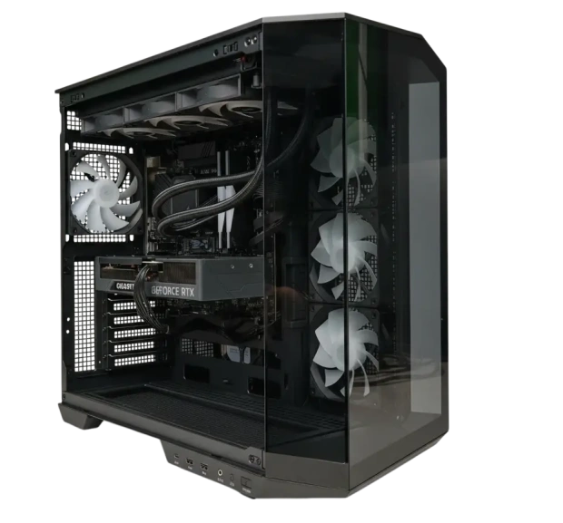 Игровой компьютер 989833 (Ryzen 9 9950X 4,3 ГГц/AMD B850/32 ГБ DDR5 6 ГГц/1024 ГБ SSD/RTX 5090 32 ГБ/Wi-Fi/1200W/MSI MAG Pano 100R PZ Black) - купить по выгодной цене!