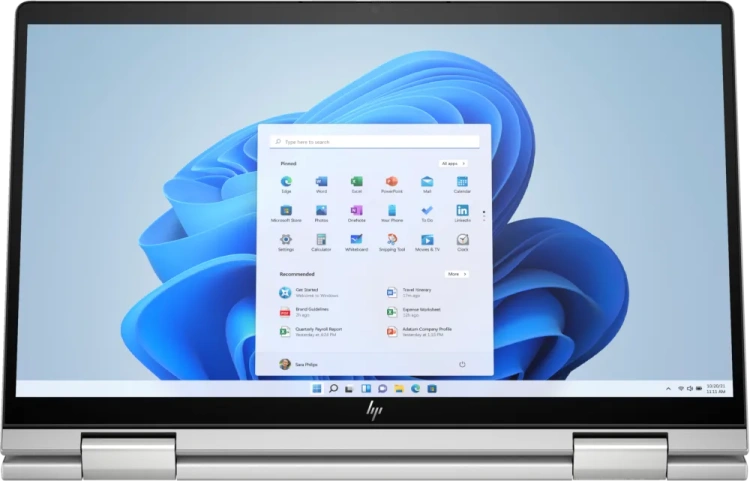 Ноутбук HP Envy x360 14-es1023 (Intel Ultra 7 150U/14"/Touch/1920x1200/16Gb/1024Gb SSD/Intel Graphics/Win 11 Home) Silver - фото